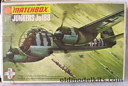 Matchbox 1/72 Junkers Ju-188 - 1/Fern Aufklarungs Gruppe 22 Lufwaffe Denmark or Reconnaissance Gruppe 33 Operational Training Unit, PK-109 plastic model kit